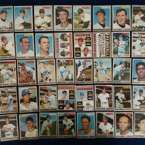 TOPPS 1970 LOT OF 548 BASEBALL CARDS W/47 HOF ALLEN RYAN MAYS CLEMENTE AARON 🐐 - Picture 7 of 12